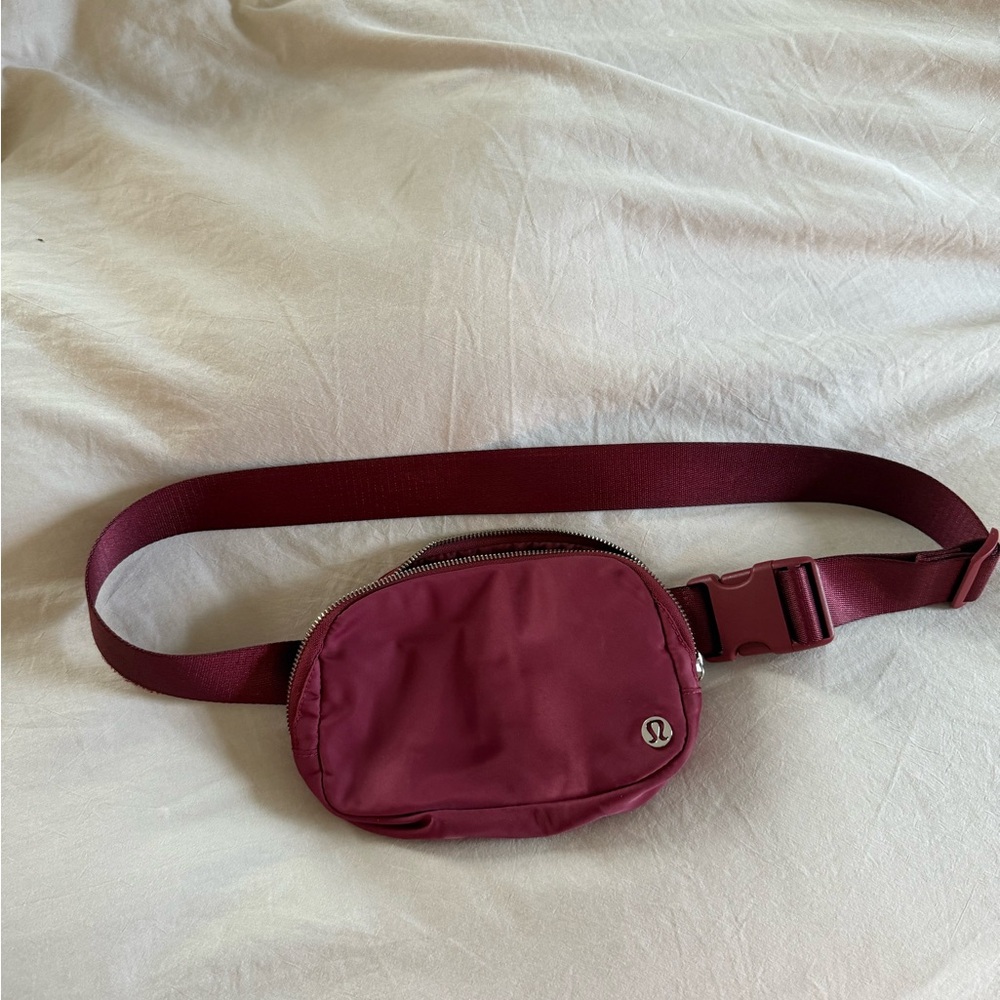 Lululemon Burgundy Belt Bag